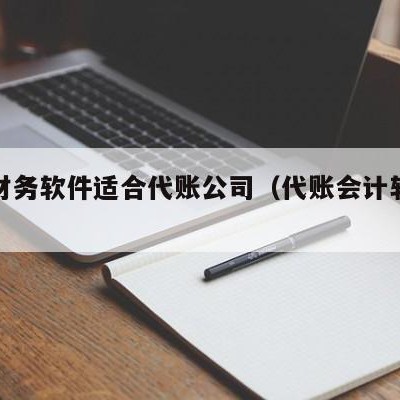 哪个财务软件适合代账公司（代账会计软件哪个好）