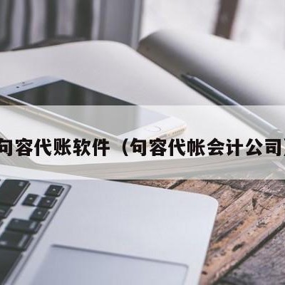 句容代账软件（句容代帐会计公司）