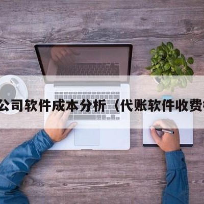 代账公司软件成本分析（代账软件收费标准）