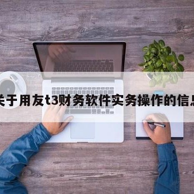 关于用友t3财务软件实务操作的信息